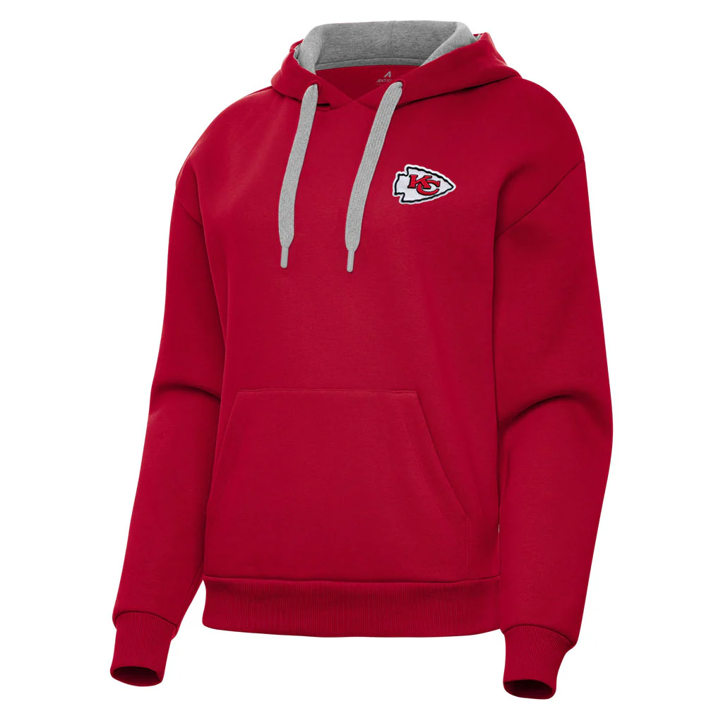 NFL Kansas City Chiefs Women's Antigua Victory Pullover Hoodie - Red