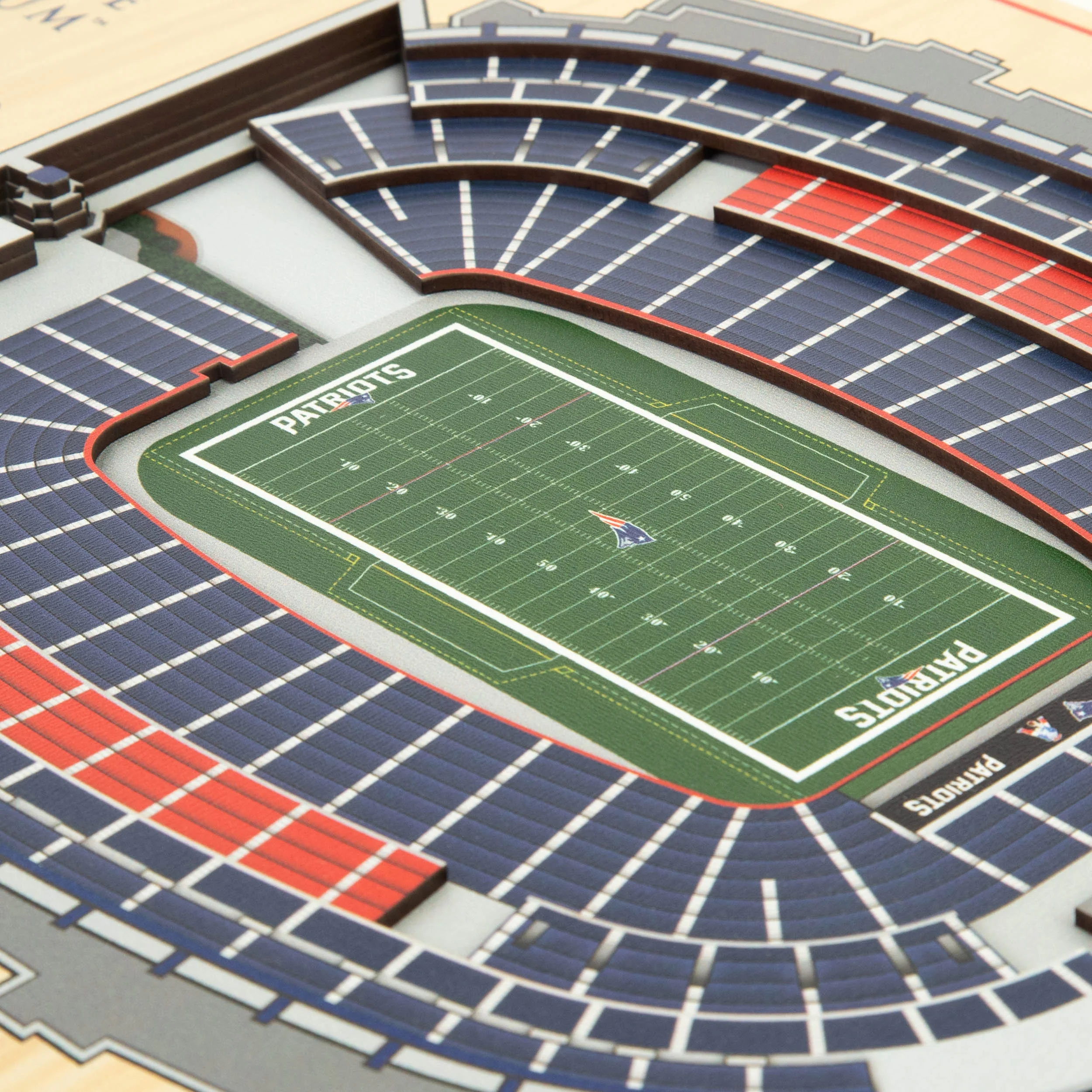 NFL New England Patriots You the fan 5-Layer Stadium View Wall Art - Image 3
