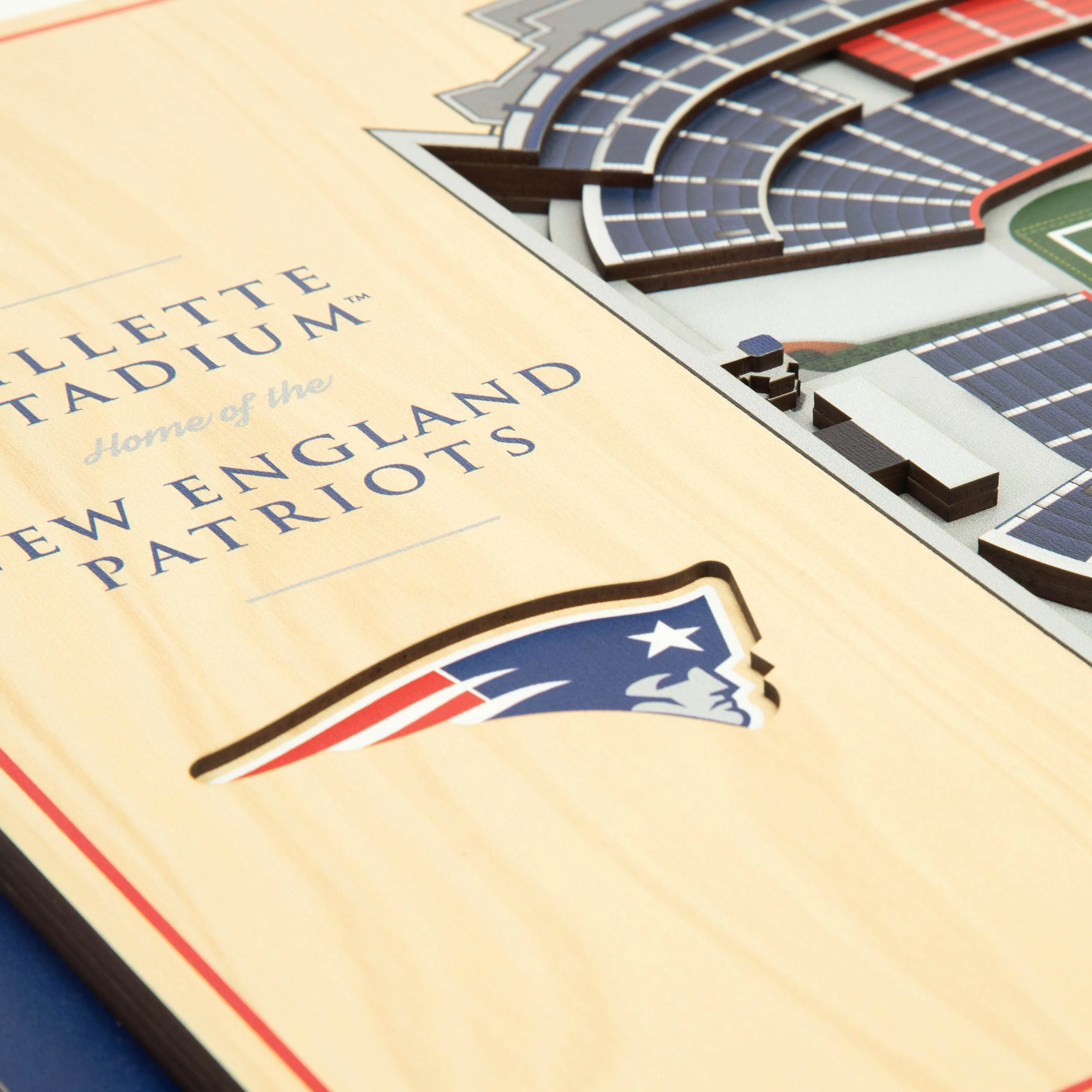 NFL New England Patriots You the fan 5-Layer Stadium View Wall Art - Image 4