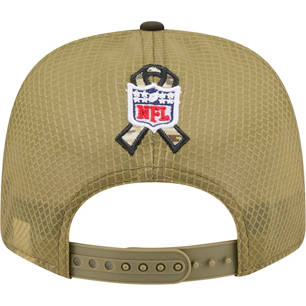 NFL New Era 2025 Salute to Service 9SEVENTY Stretch-Snapback Hat - Green - Image 4