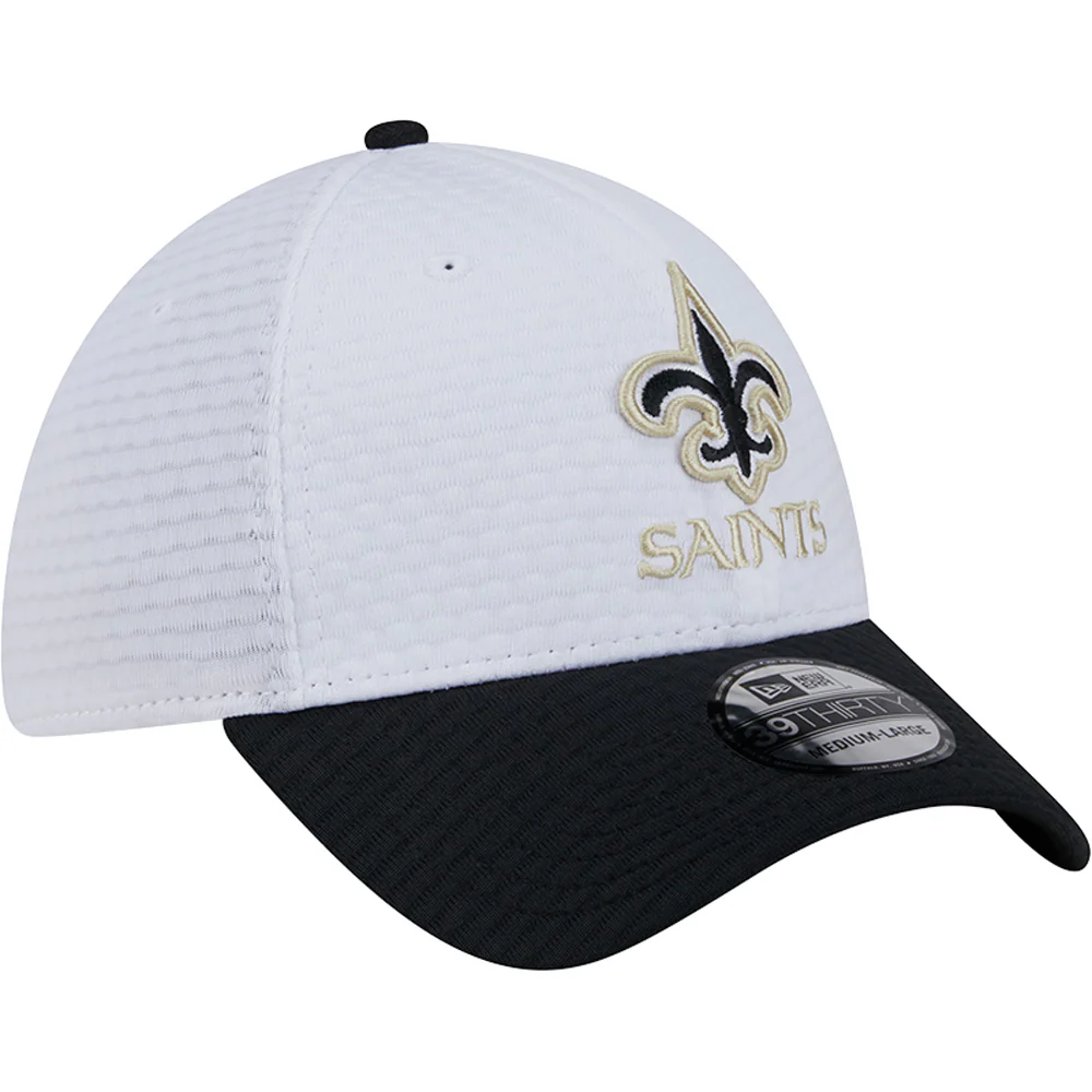 NFL New Orleans Saints New Era 2024 Training 39THIRTY Flex Fit Hat - White - Image 2