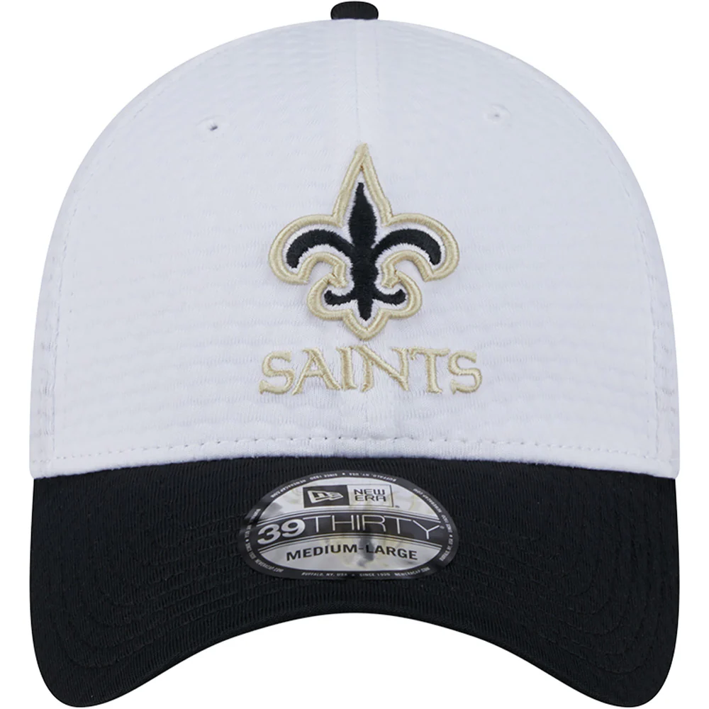 NFL New Orleans Saints New Era 2024 Training 39THIRTY Flex Fit Hat - White - Image 3
