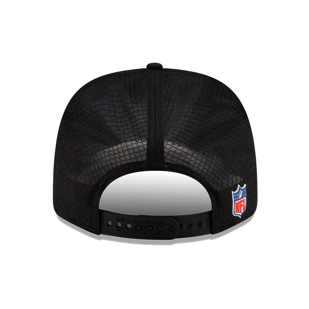 NFL New Orleans Saints New Era 2025 Sideline 9SEVENTY Stretch-Snapback Hat - Black - Image 4