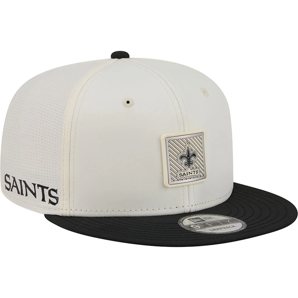 NFL New Orleans Saints New Era 2026 Training 9FIFTY Snapback Hat - Cream - Image 2