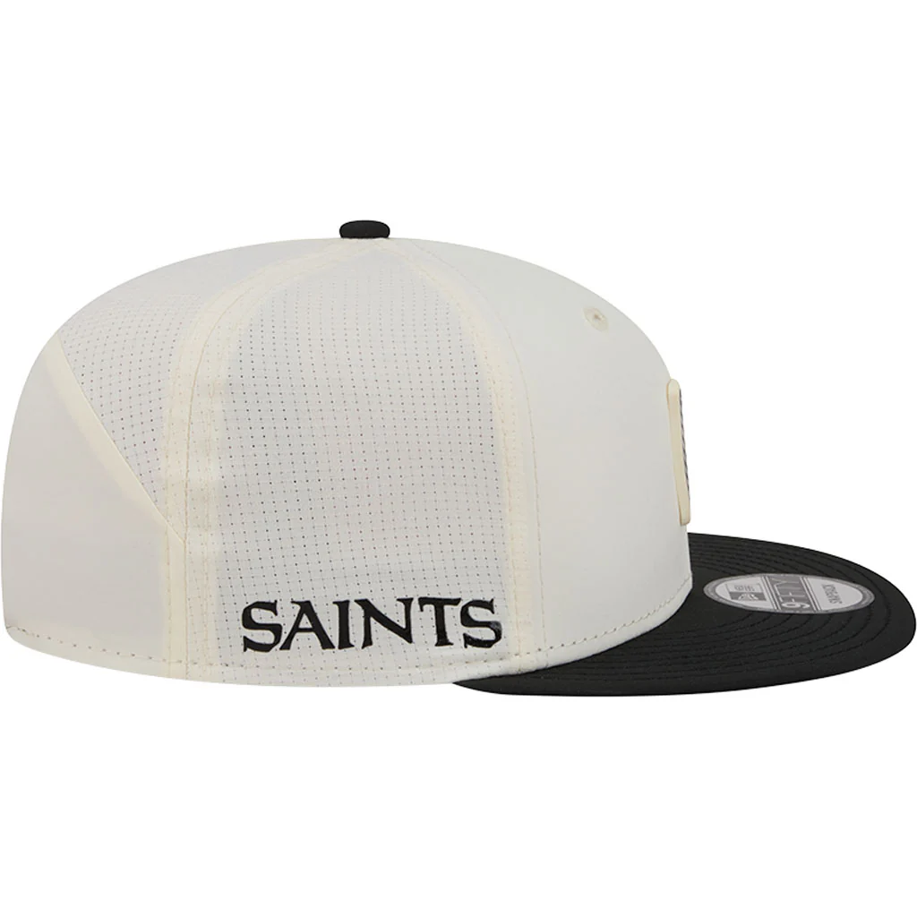 NFL New Orleans Saints New Era 2026 Training 9FIFTY Snapback Hat - Cream - Image 5