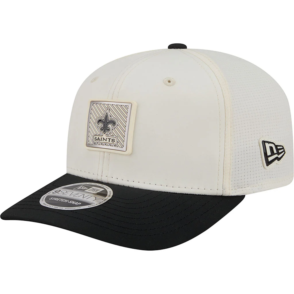 NFL New Orleans Saints New Era 2026 Training 9SEVENTY Stretch Snapback Hat - Cream