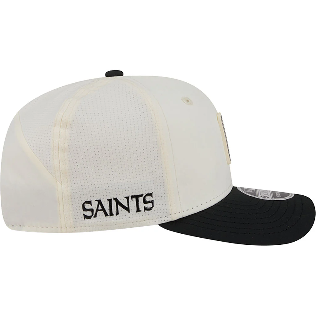 NFL New Orleans Saints New Era 2026 Training 9SEVENTY Stretch Snapback Hat - Cream - Image 5