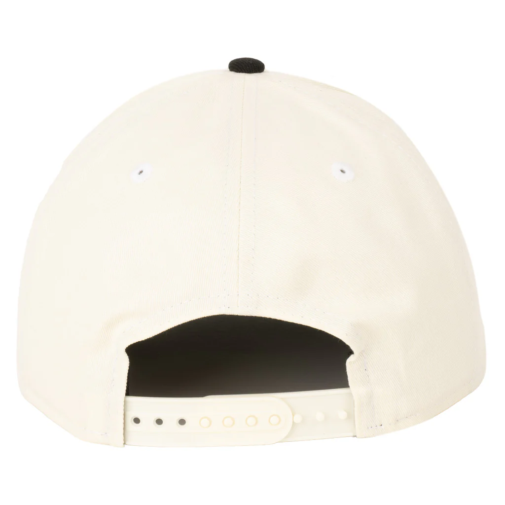 NFL New Orleans Saints New Era Two-Tone Primary Team Color 9FIFTY A-Frame Snapback Hat - Cream - Image 2