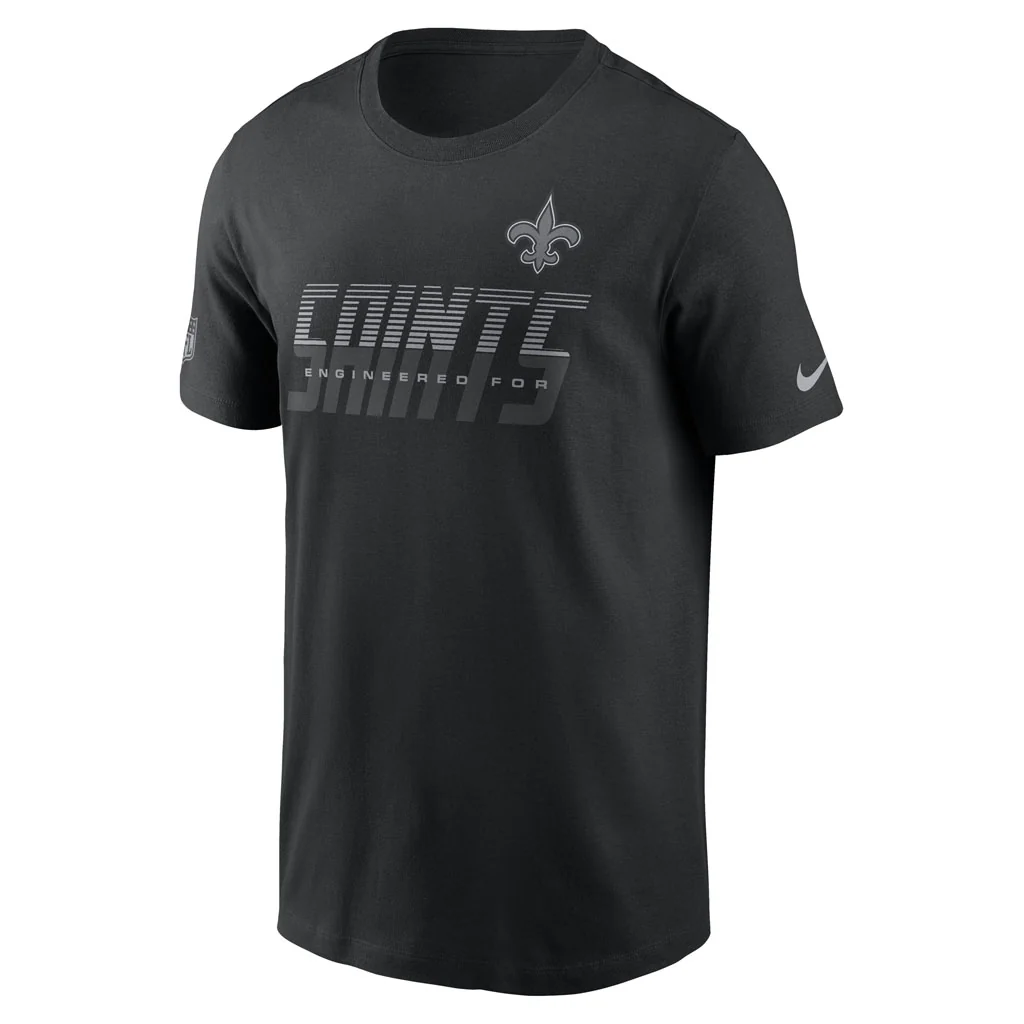 NFL New Orleans Saints Nike 2026 Team Issue T-Shirt - Black - Image 2