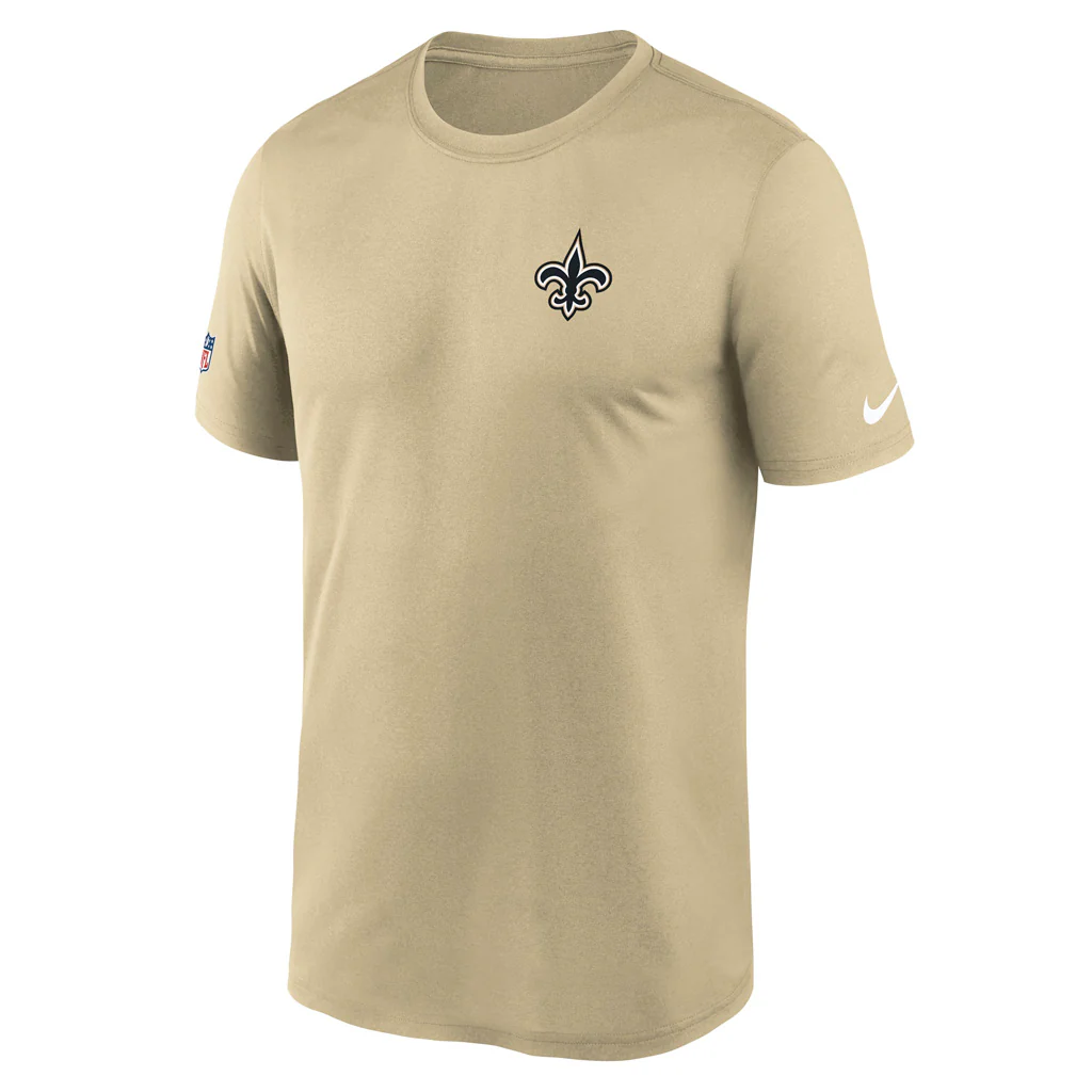 NFL New Orleans Saints Nike Small Alternate Logo Legend T-Shirt - Black - Image 2
