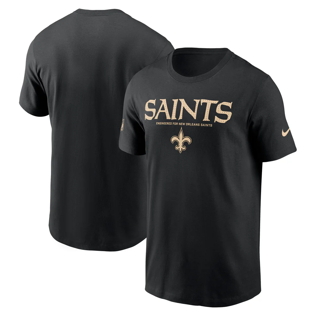 NFL New Orleans Saints Nike Team Issue T-Shirt - Black