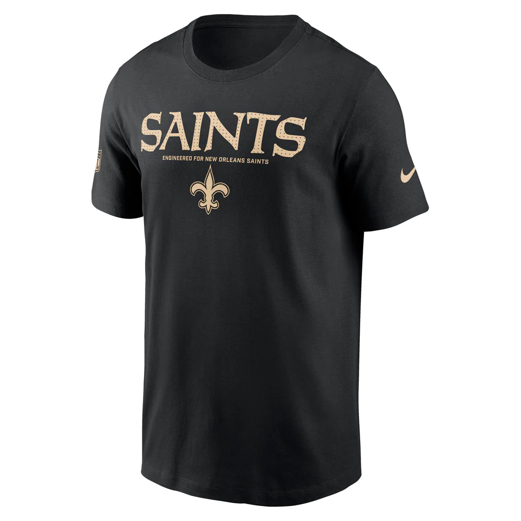 NFL New Orleans Saints Nike Team Issue T-Shirt - Black - Image 2