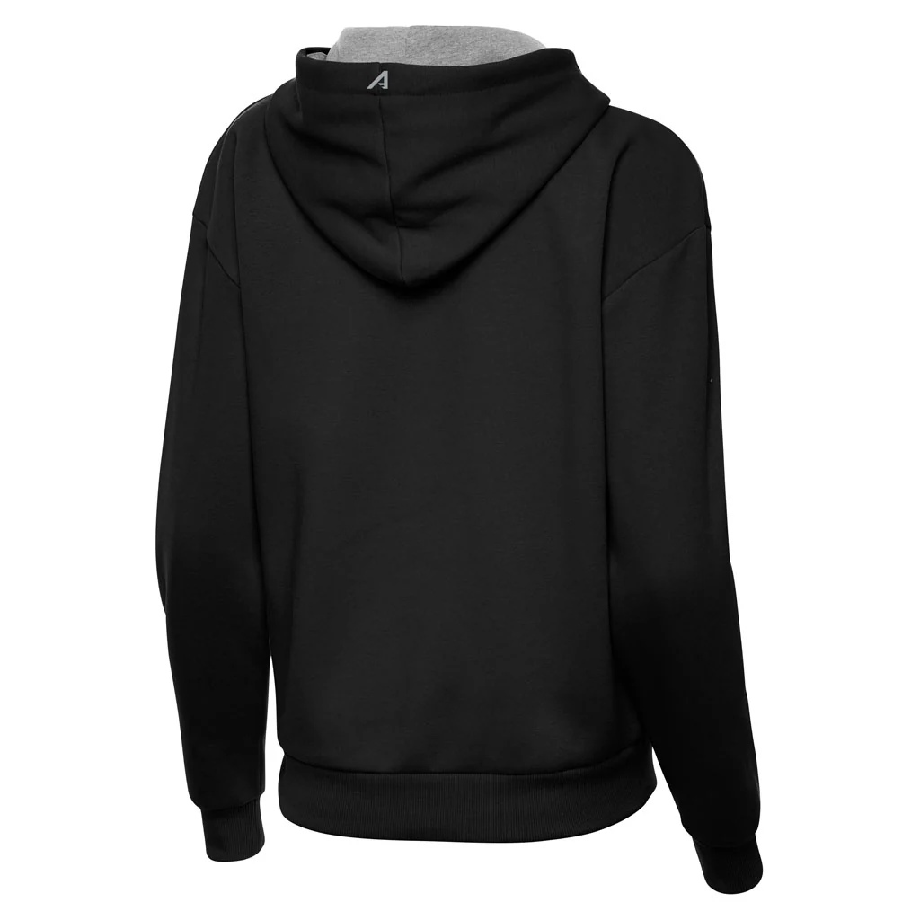 NFL New Orleans Saints Women's Antigua Full Front Victory Pullover Hoodie - Black - Image 2