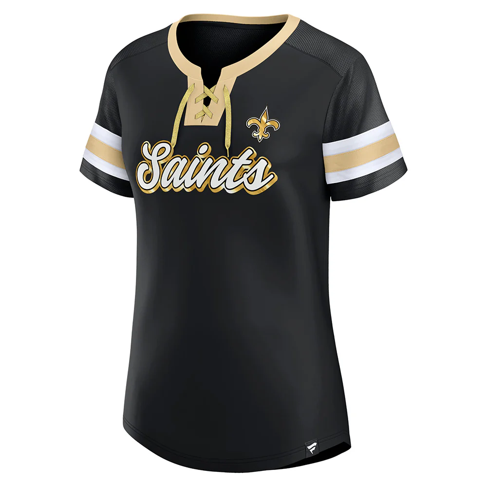 NFL New Orleans Saints Women's Fanatics Original State Lace-Up Top