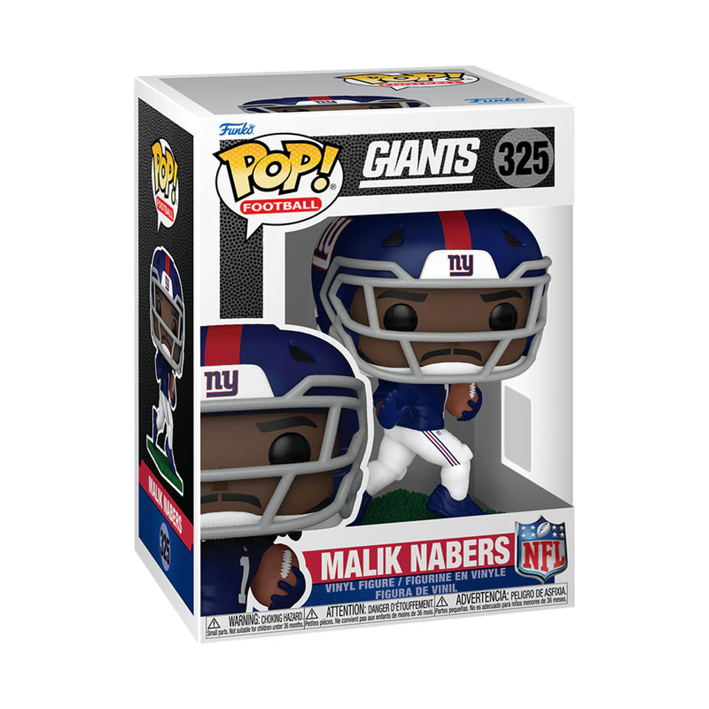 NFL New York Giants Malik Nabers Funko Pop! Vinyl Figure - Image 2