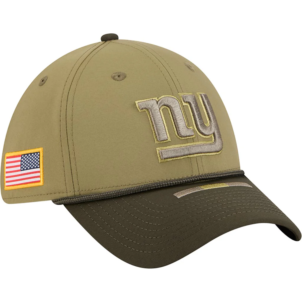 NFL New York Giants New Era 2025 Salute to Service 39THIRTY Flex Fit Hat - Green