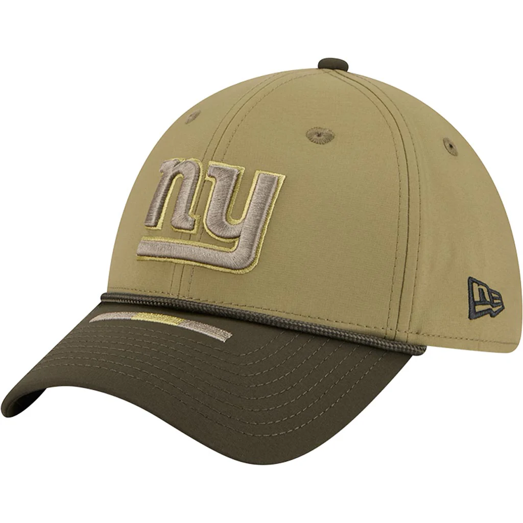 NFL New York Giants New Era 2025 Salute to Service 39THIRTY Flex Fit Hat - Green - Image 2