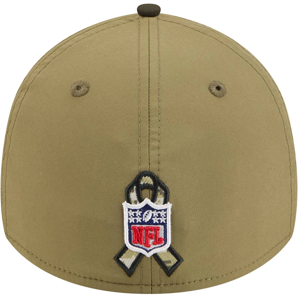 NFL New York Giants New Era 2025 Salute to Service 39THIRTY Flex Fit Hat - Green - Image 4
