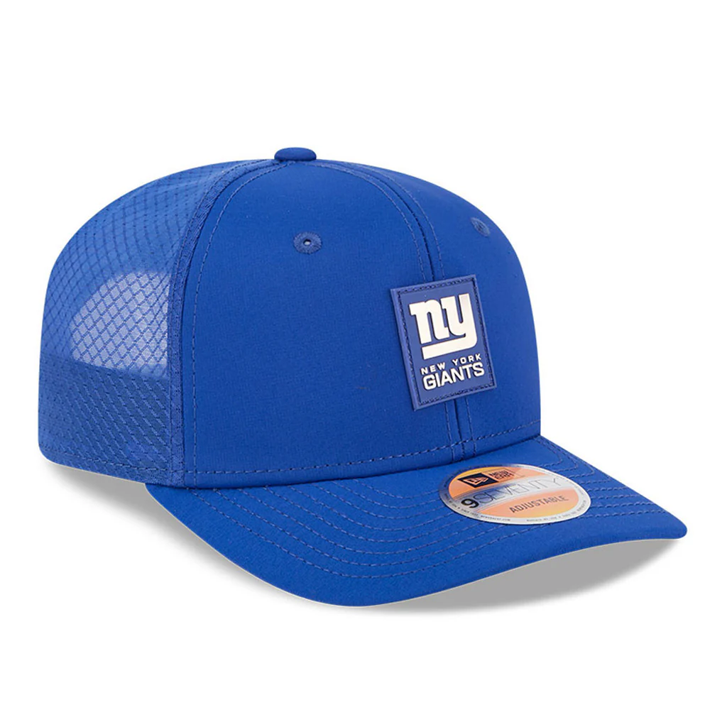 NFL New York Giants New Era 2025 Sideline 9SEVENTY Stretch-Snapback Hat - Blue - Image 2