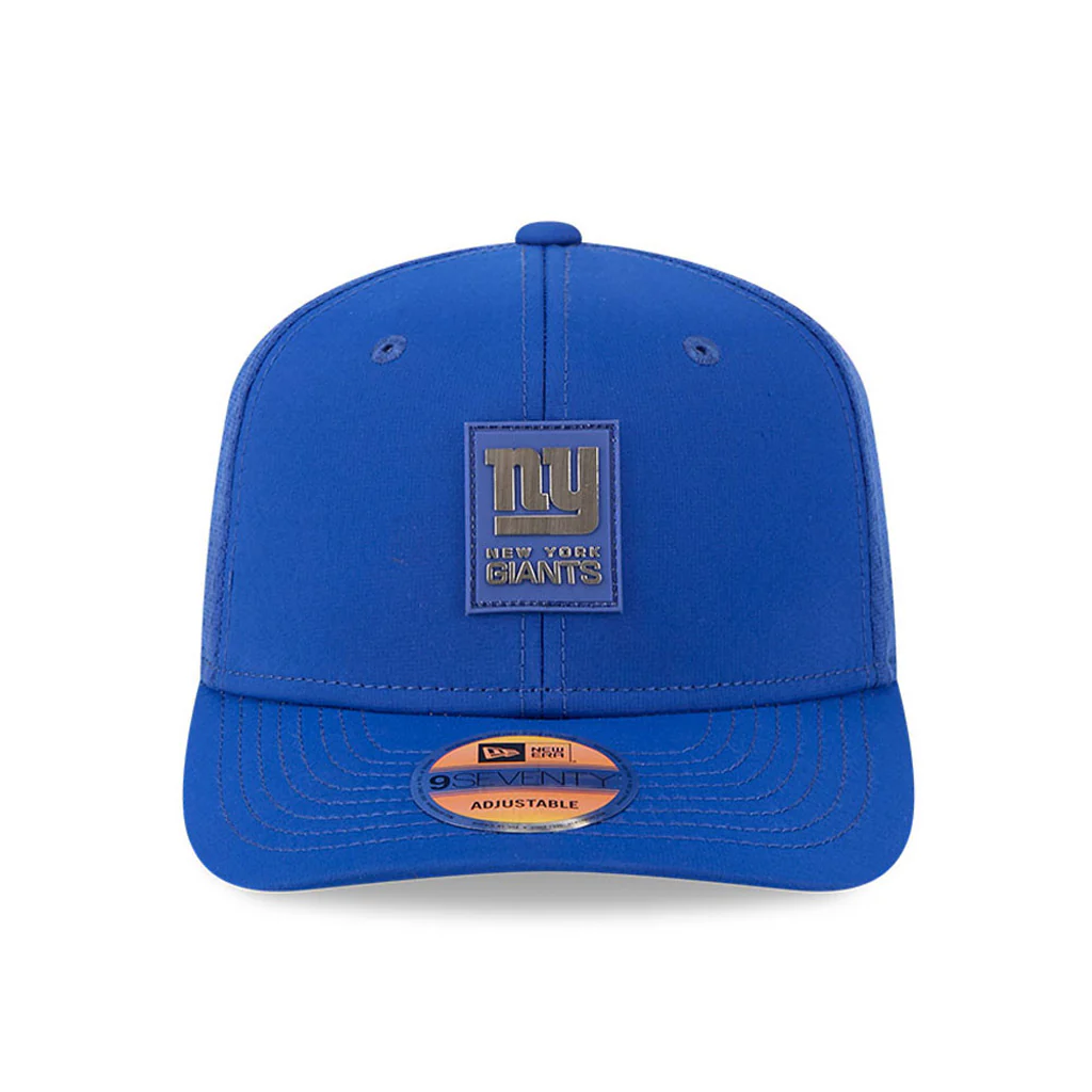 NFL New York Giants New Era 2025 Sideline 9SEVENTY Stretch-Snapback Hat - Blue - Image 3