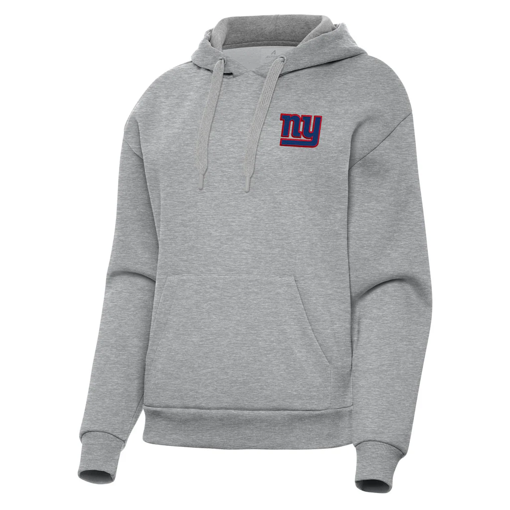 NFL New York Giants Women's Antigua Victory Pullover Hoodie - Heather gray