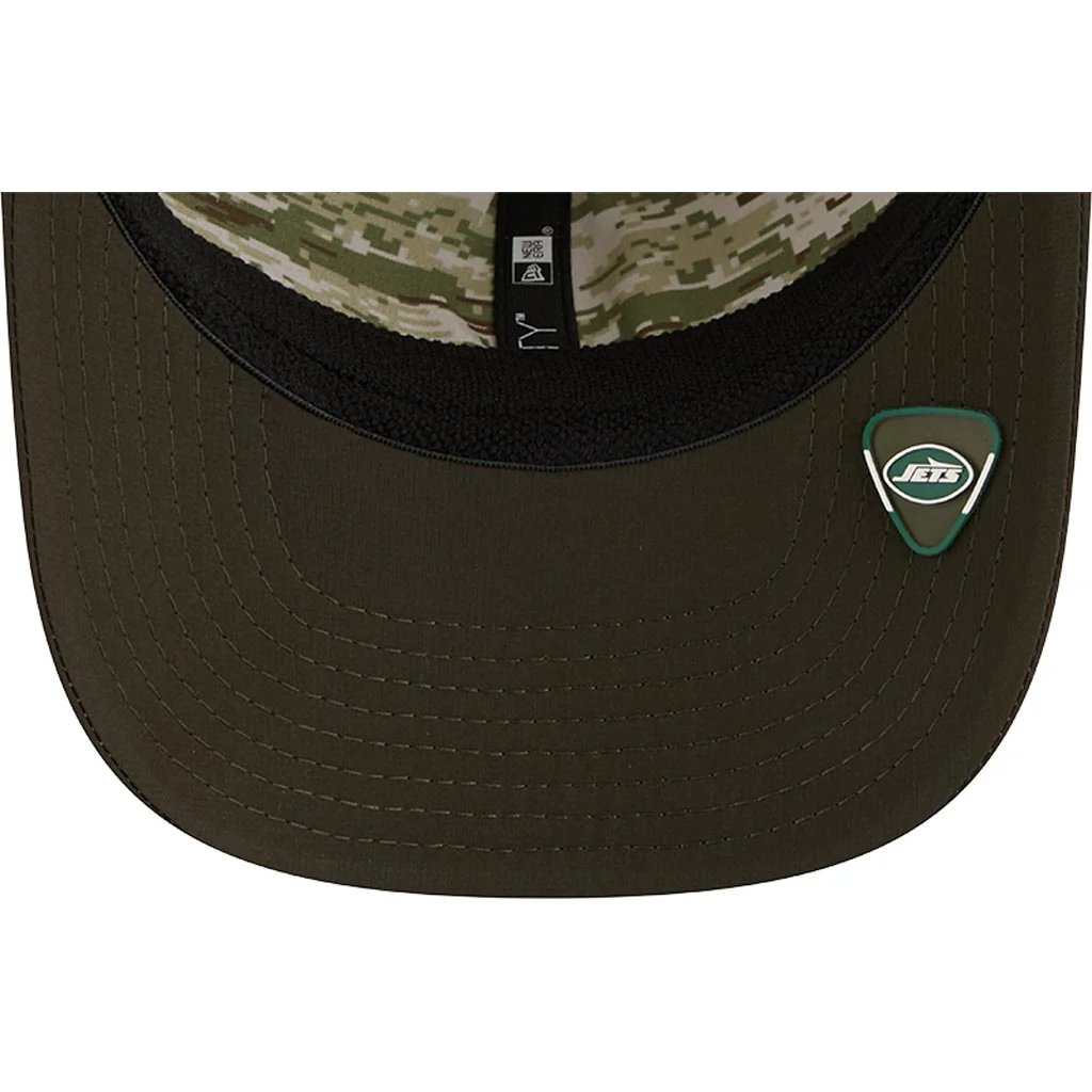NFL New York Jets New Era 2025 Salute to Service 9SEVENTY Stretch-Snapback Hat - Green - Image 5