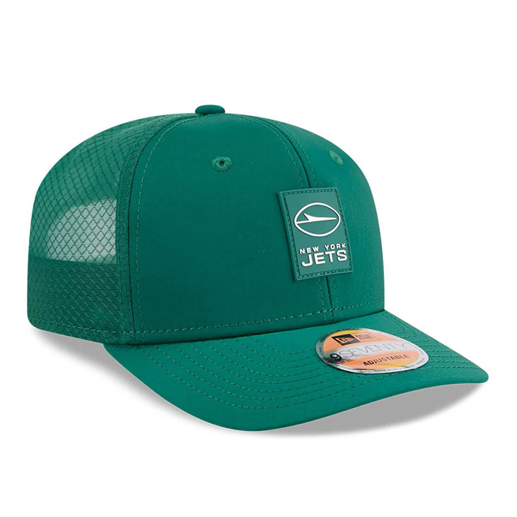 NFL New York Jets New Era 2025 Sideline 9SEVENTY Stretch-Snapback Hat - Green - Image 2