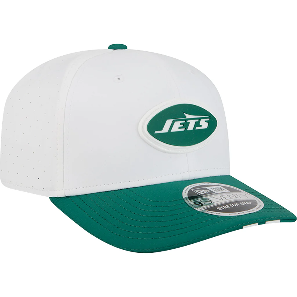 NFL New York Jets New Era 2025 Training 9SEVENTY Stretch-Snapback Hat - White - Image 2