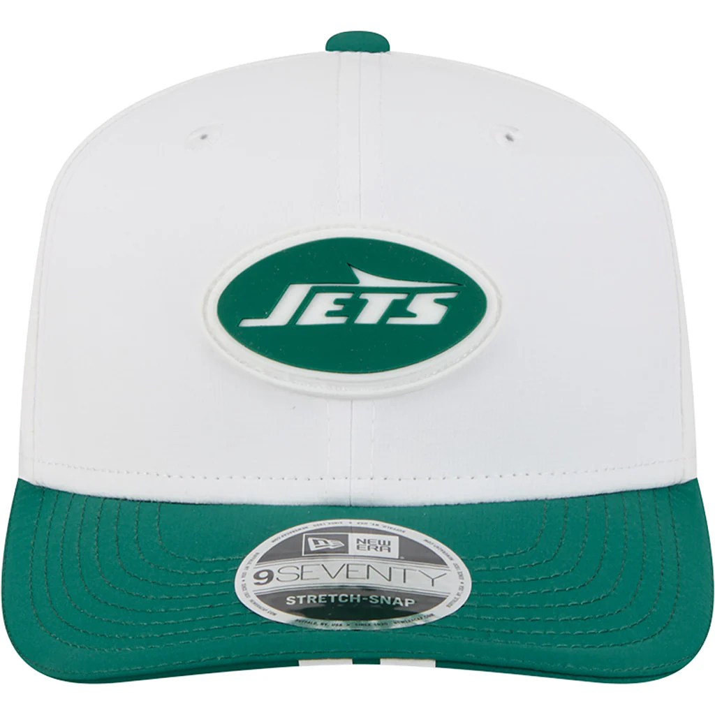 NFL New York Jets New Era 2025 Training 9SEVENTY Stretch-Snapback Hat - White - Image 3