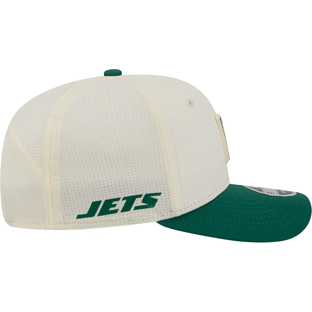 NFL New York Jets New Era 2026 Training 9SEVENTY Stretch Snapback Hat - Cream - Image 5