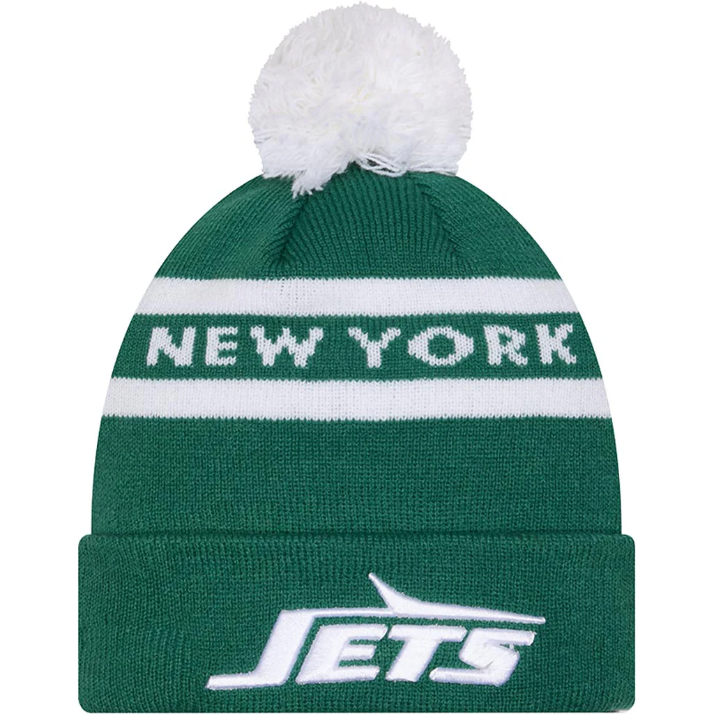NFL New York Jets New Era Two-Tone Text Knit Hat - Green