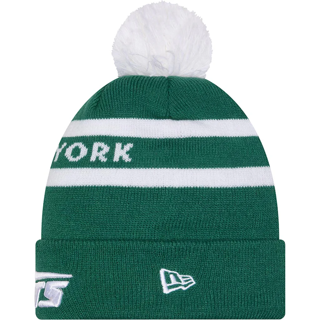 NFL New York Jets New Era Two-Tone Text Knit Hat - Green - Image 2