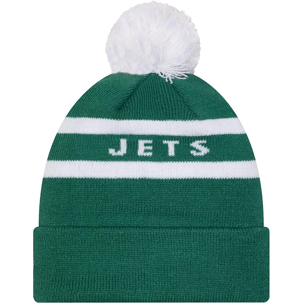 NFL New York Jets New Era Two-Tone Text Knit Hat - Green - Image 3