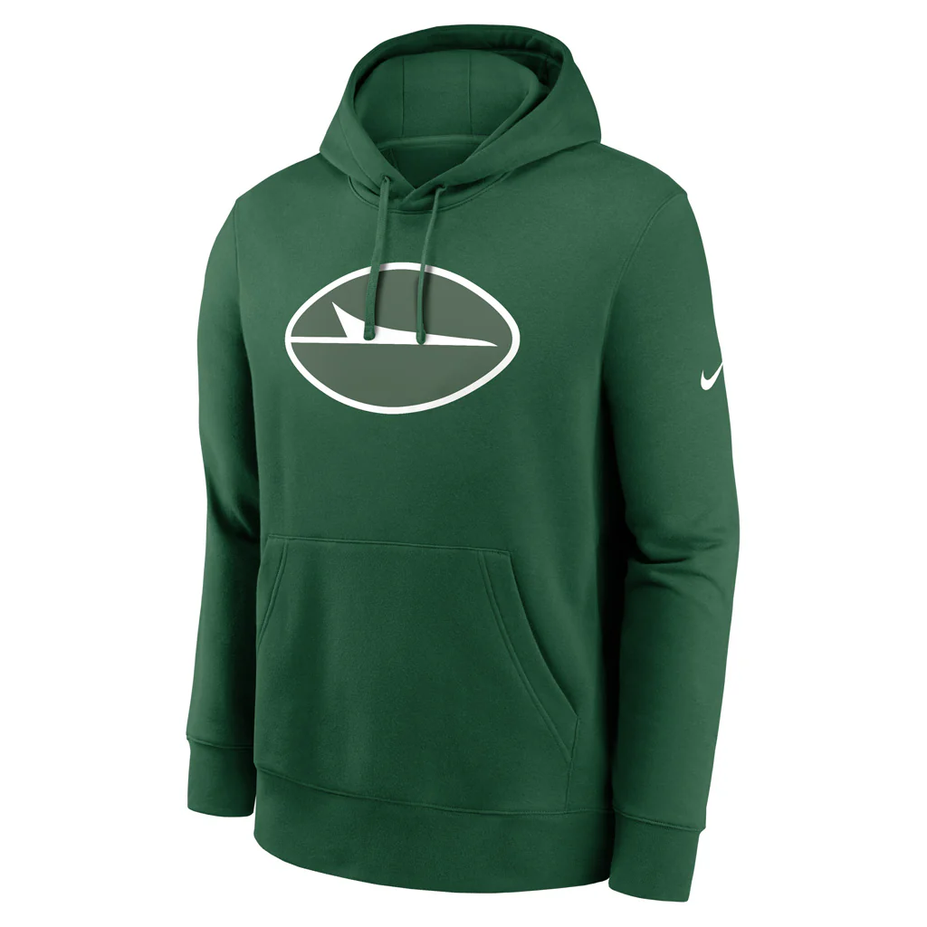 NFL New York Jets Nike Club Logo Pullover Hoodie - Green - Image 2