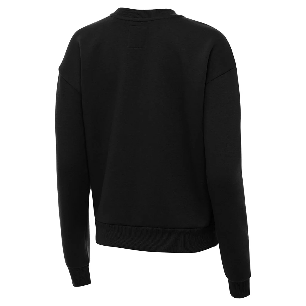 NFL New York Jets Women's Antigua Full Front Victory Crewneck Sweater - Black - Image 2