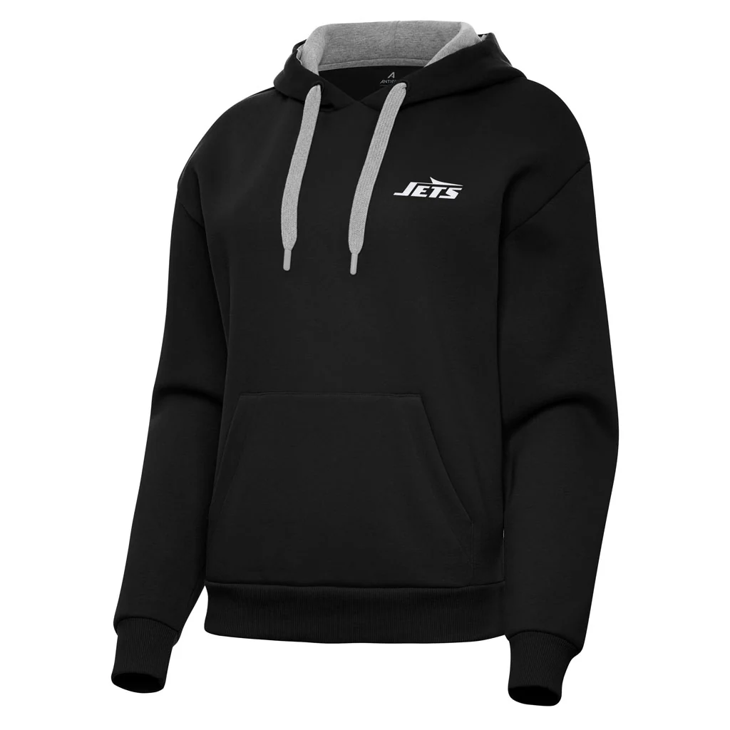 NFL New York Jets Women's Antigua Victory Pullover Hoodie - Black