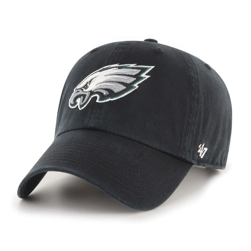 NFL Philadelphia Eagles '47 Clean Up Adjustable Hat - Black