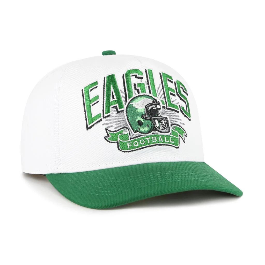 NFL Philadelphia Eagles '47 Two-Tone Prime Play Hitch Snapback Hat - White - Image 2