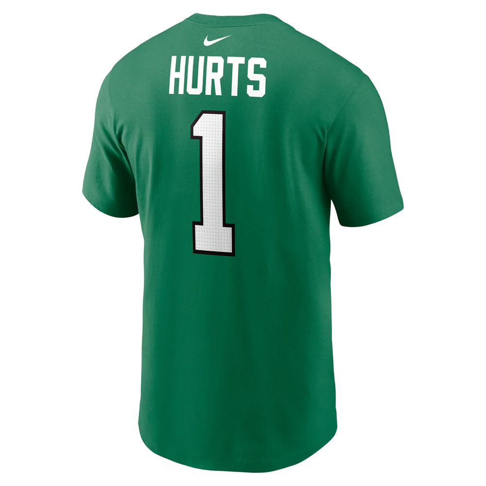 NFL Philadelphia Eagles Jalen Hurts Nike Alternate Name & Number T-Shirt - Green - Image 3