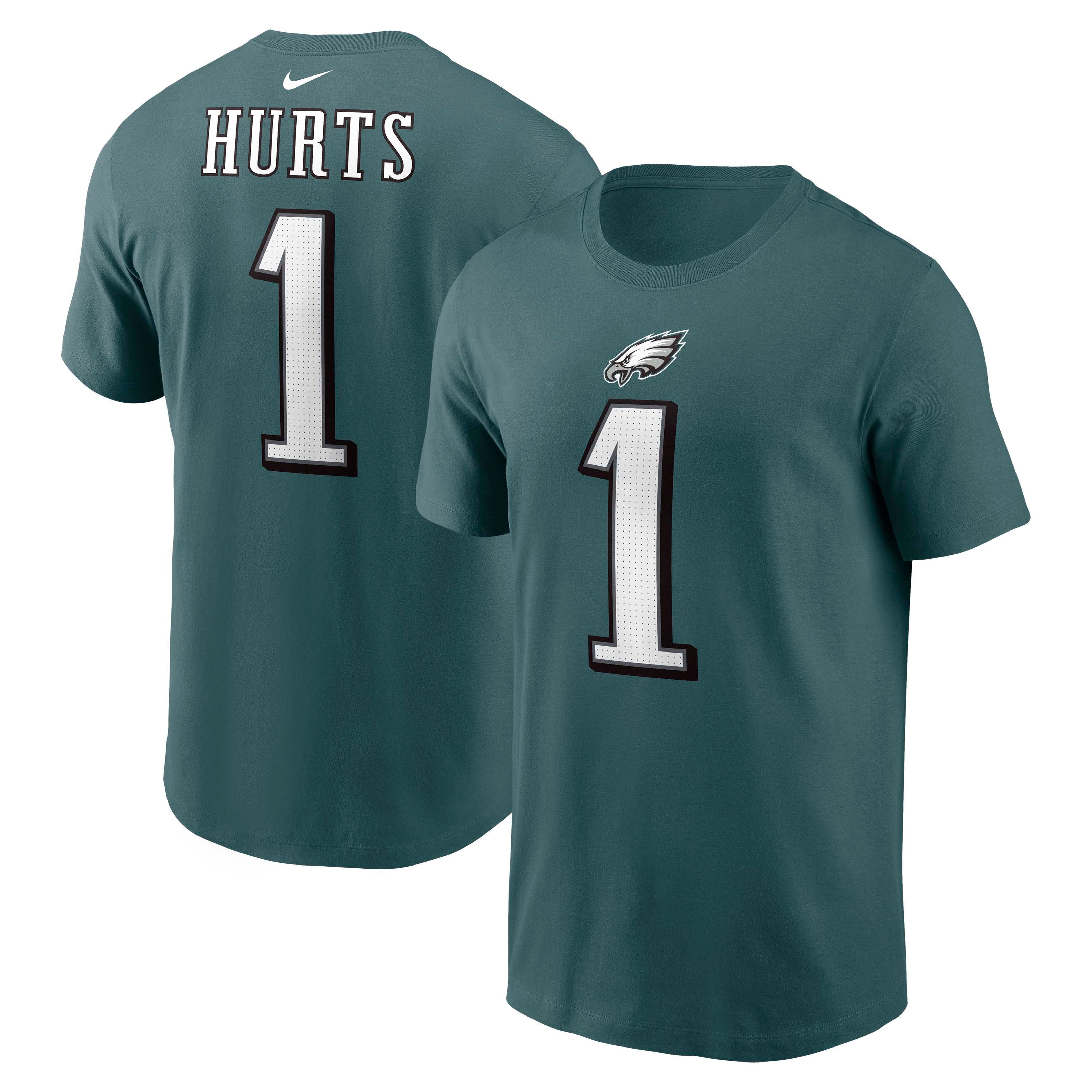 NFL Philadelphia Eagles Jalen Hurts Nike Name & Number T-Shirt - Green