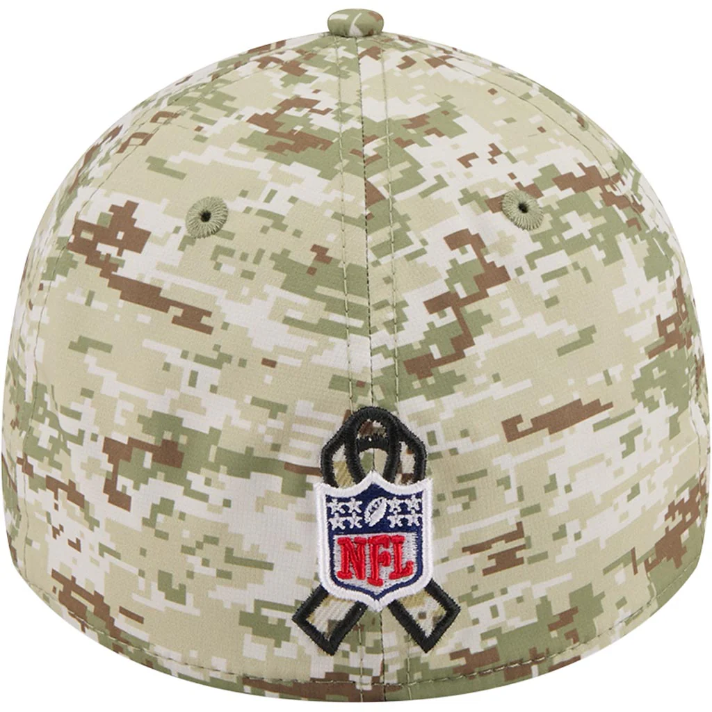 NFL Philadelphia Eagles New Era 2025 Salute to Service Digi Camo 39THIRTY Flex Fit Hat - Camo - Image 4