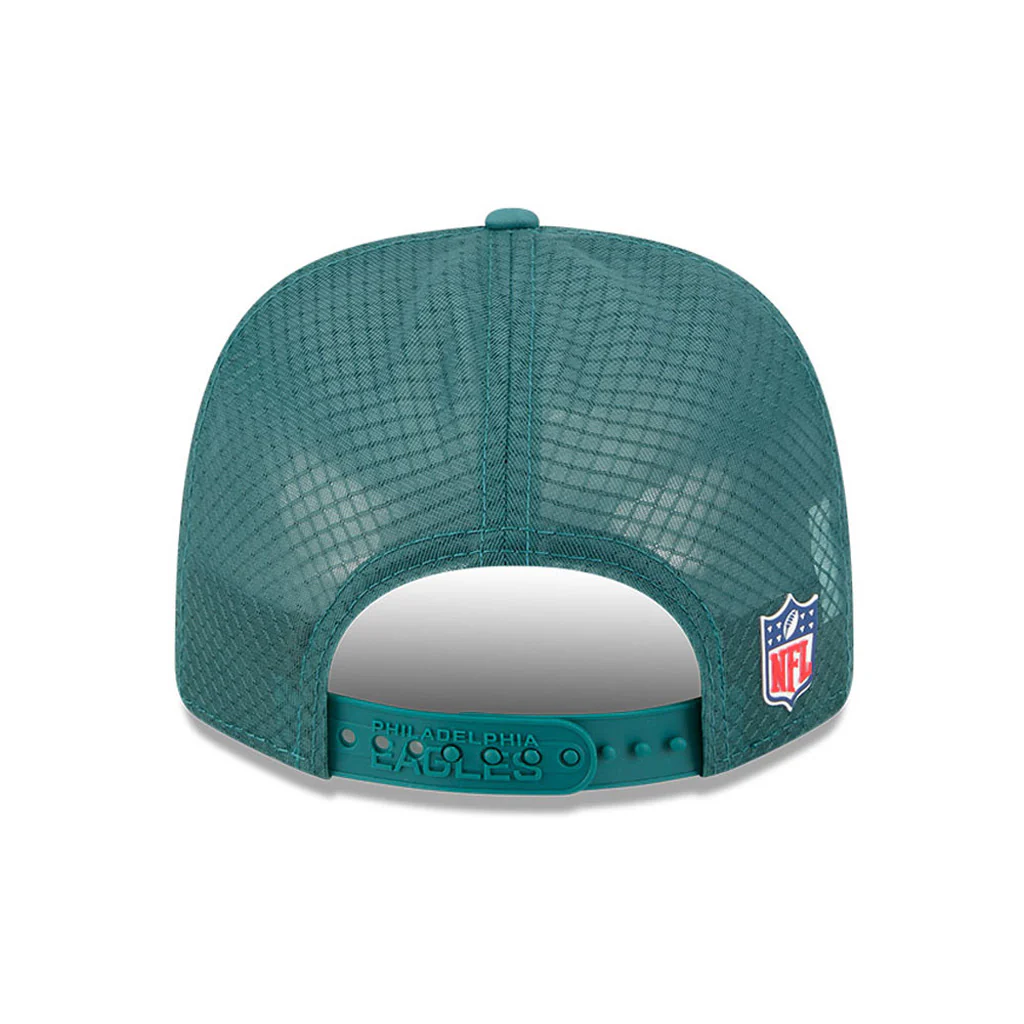 NFL Philadelphia Eagles New Era 2025 Sideline 9SEVENTY Stretch-Snapback Hat - Green - Image 5