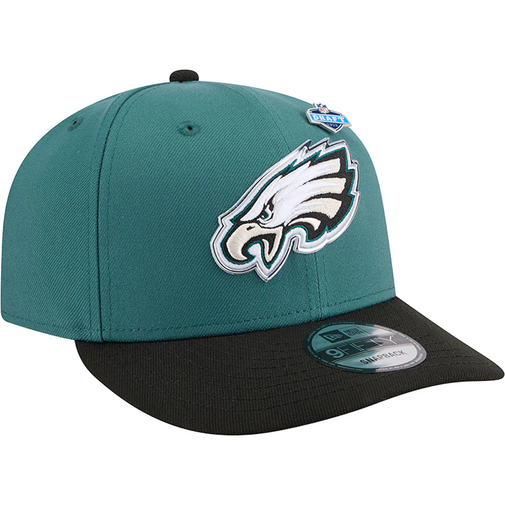 NFL Philadelphia Eagles New Era 2026 Draft 9FIFTY Snapback Hat - Green - Image 2