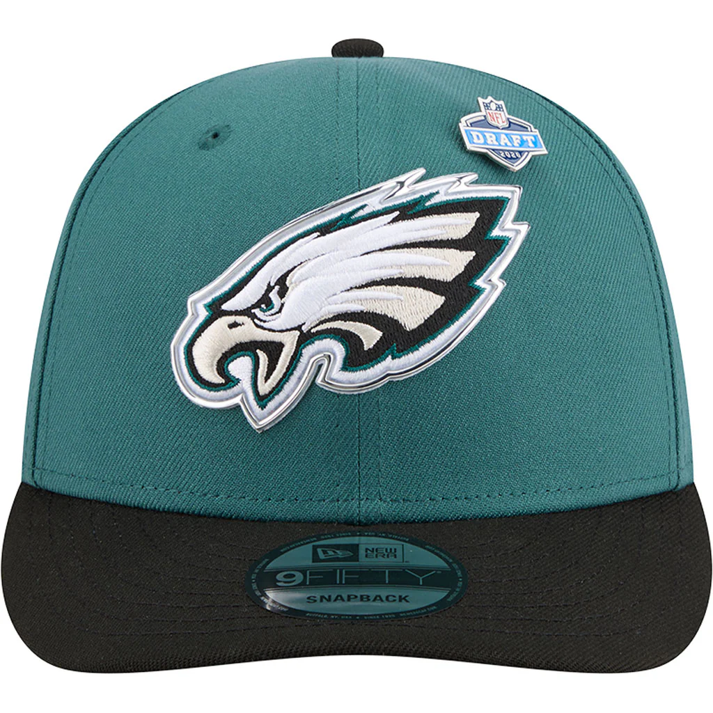 NFL Philadelphia Eagles New Era 2026 Draft 9FIFTY Snapback Hat - Green - Image 3