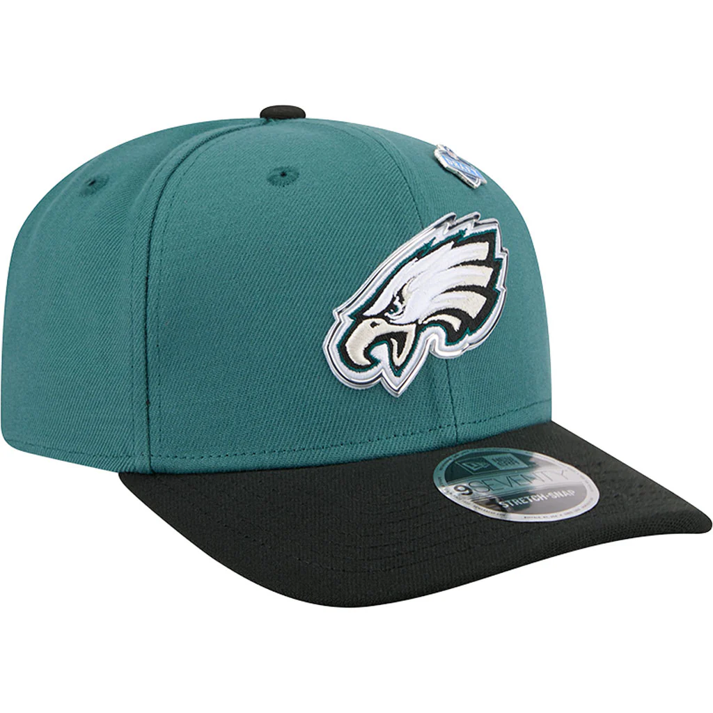 NFL Philadelphia Eagles New Era 2026 Draft 9SEVENTY Snapback Hat - Green - Image 2