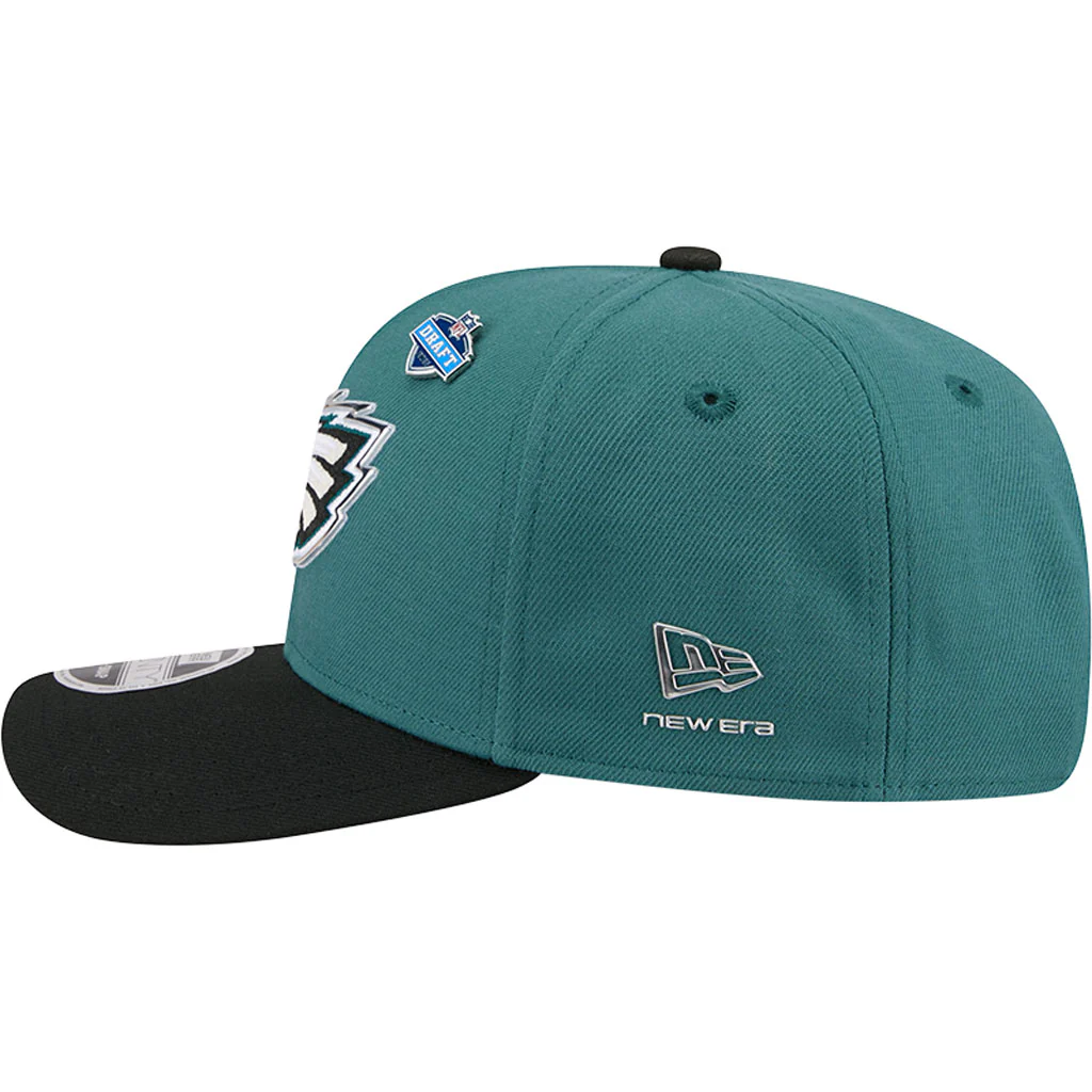 NFL Philadelphia Eagles New Era 2026 Draft 9SEVENTY Snapback Hat - Green - Image 4