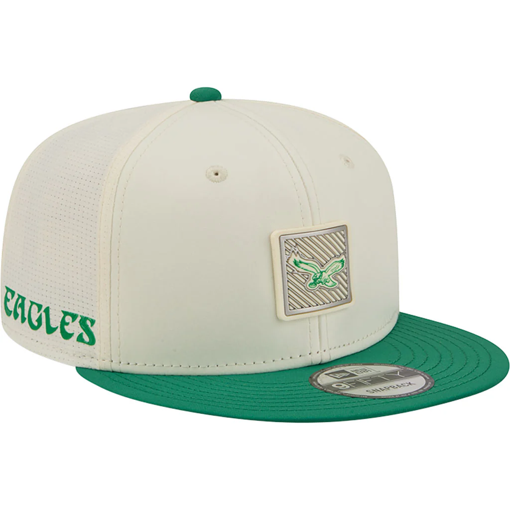 NFL Philadelphia Eagles New Era 2026 Training 9FIFTY Snapback Hat - Cream - Image 2