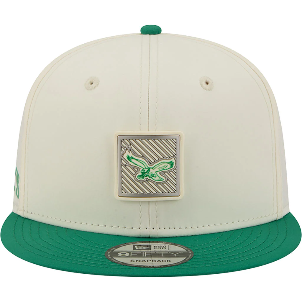 NFL Philadelphia Eagles New Era 2026 Training 9FIFTY Snapback Hat - Cream - Image 3
