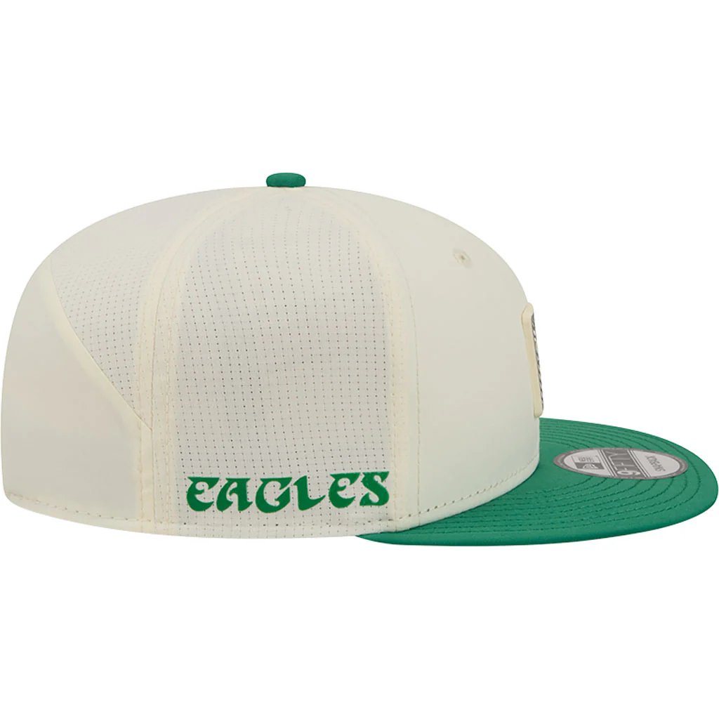 NFL Philadelphia Eagles New Era 2026 Training 9FIFTY Snapback Hat - Cream - Image 5