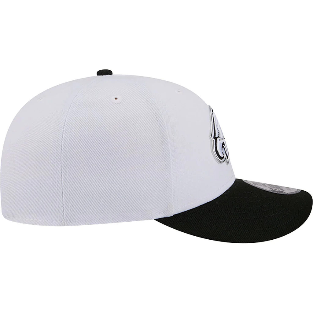 NFL Philadelphia Eagles New Era Black & White 2026 Draft 9FIFTY Snapback Hat - White - Image 5